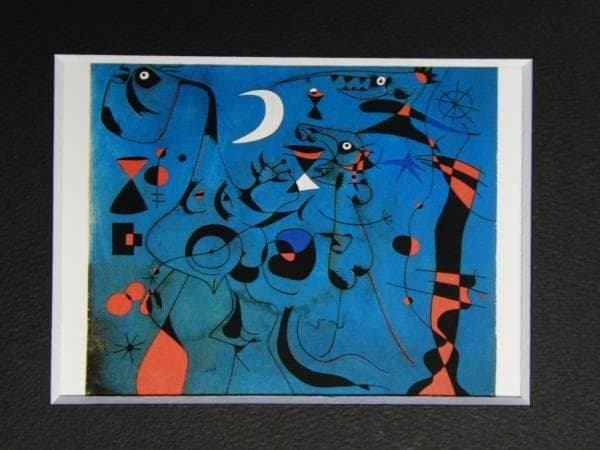 ジョアン・ミロ、PEOPLE AT NIGHT、希少画集画、新品額装付 - メルカリ