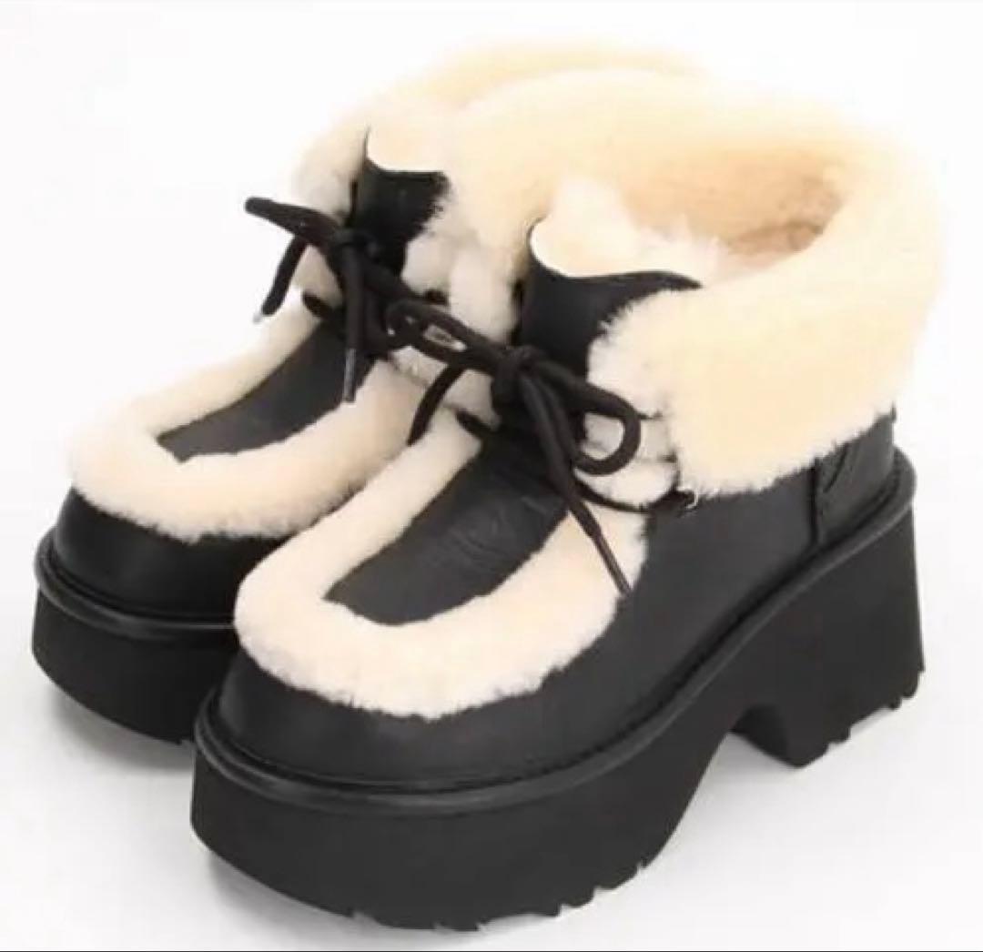 靴 UGG ESMEE LACE UP Black