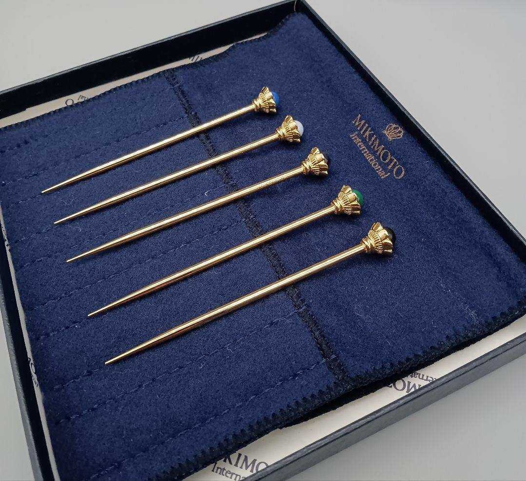 MIKIMOTO ミキモト デザートピック 半貴石 5本セット 未使用品