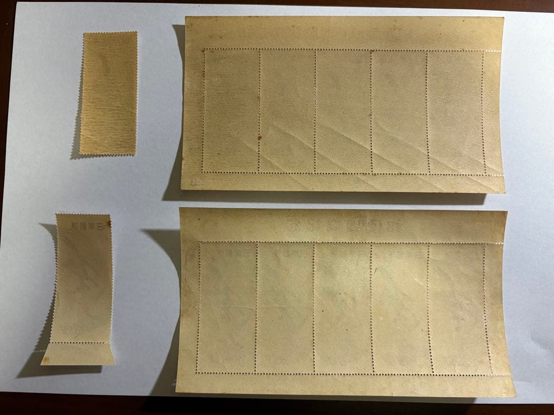 未使用品】趣味週間 見返り美人／月に雁 5枚綴りシート2セット 同単片2