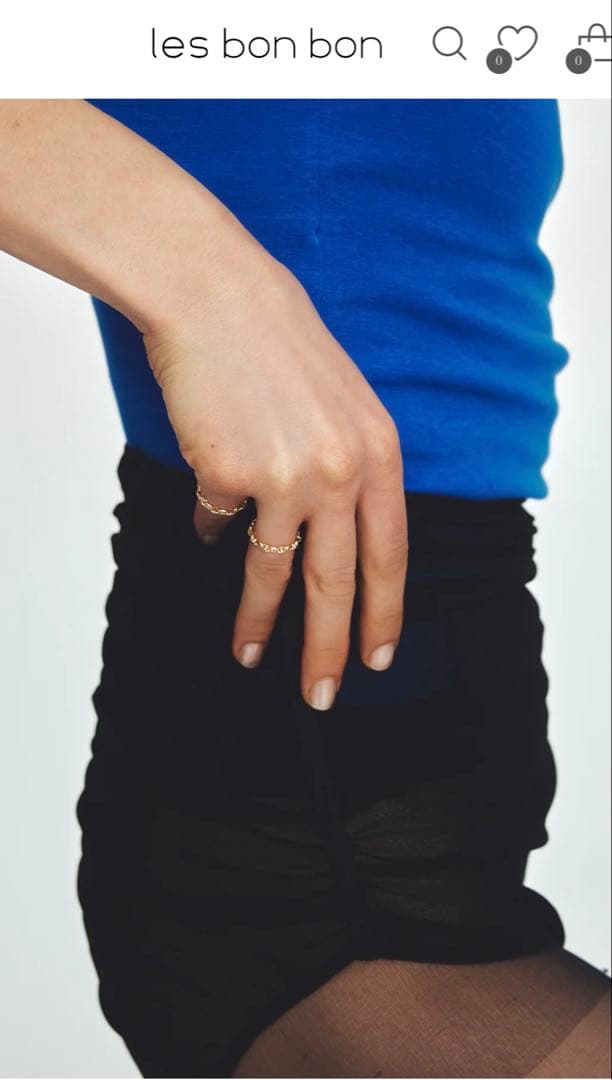 les bon bon Sally Ring イエローゴールド