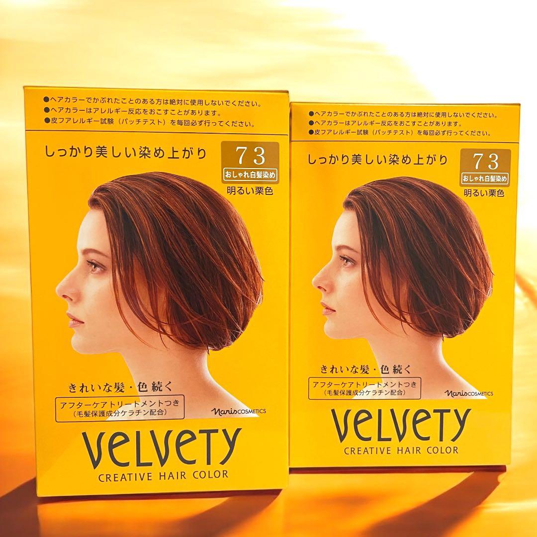 ナリス ベルベッティ クリエイティブ ヘアカラー 73 明るい栗色 2箱