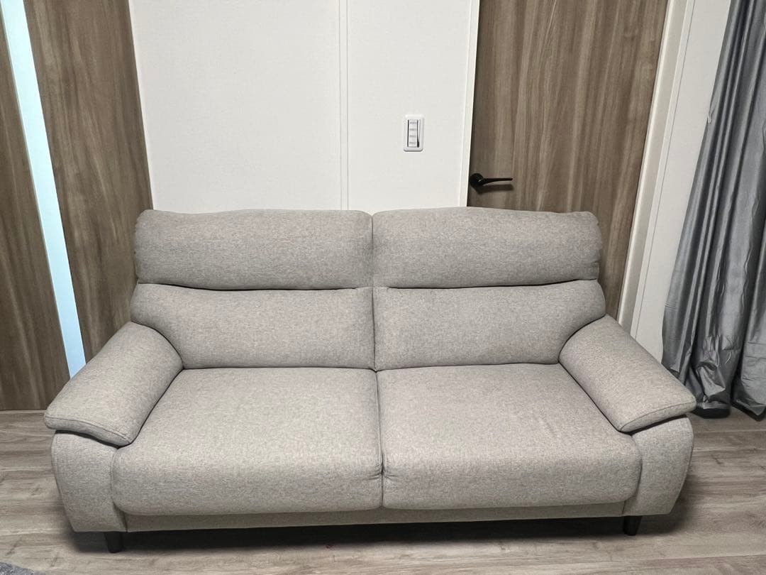 ニトリ　3人掛けソファ 布張りタイプ　モカ