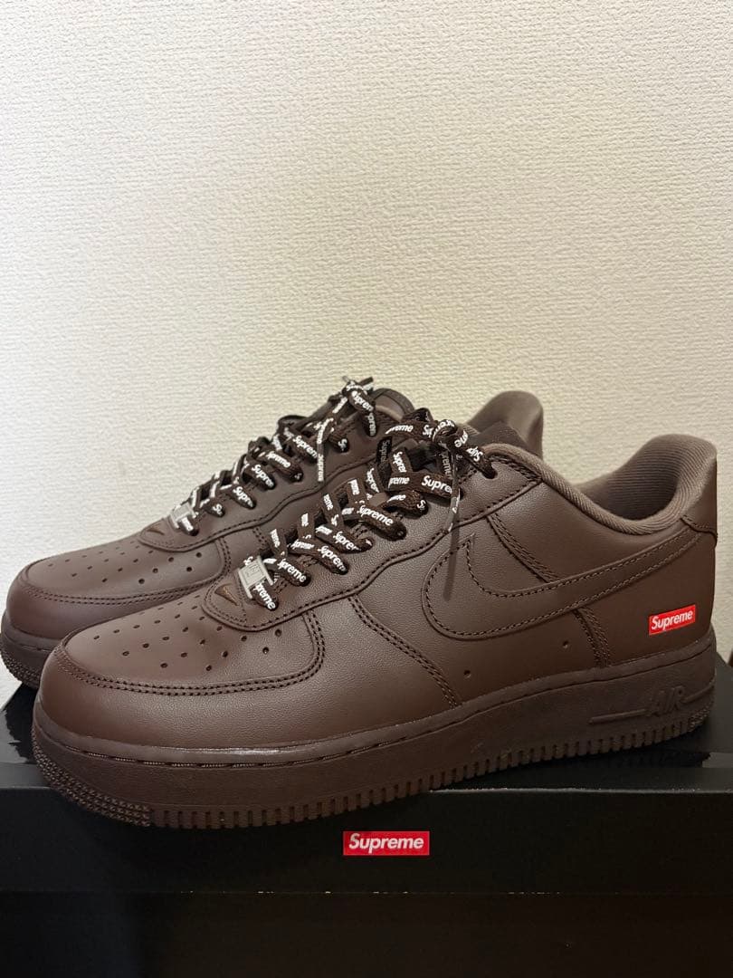 靴 NIKE1 LOW SP Supreme BAROQUEBROWN 26cm