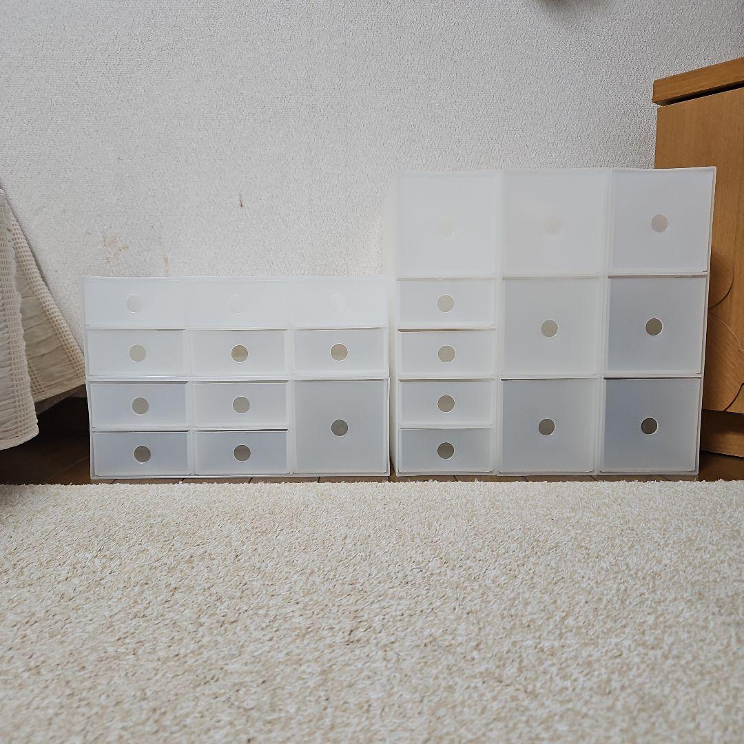 無印良品 ポリプロピレン小物収納ボックス 3段　６段　5点セット