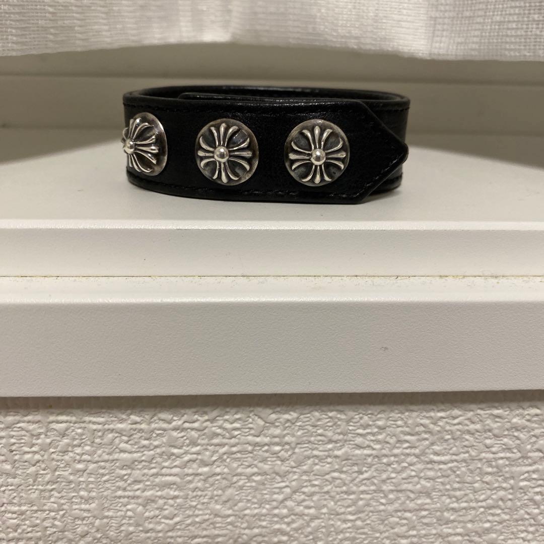 クロムハーツレザーブレスレット