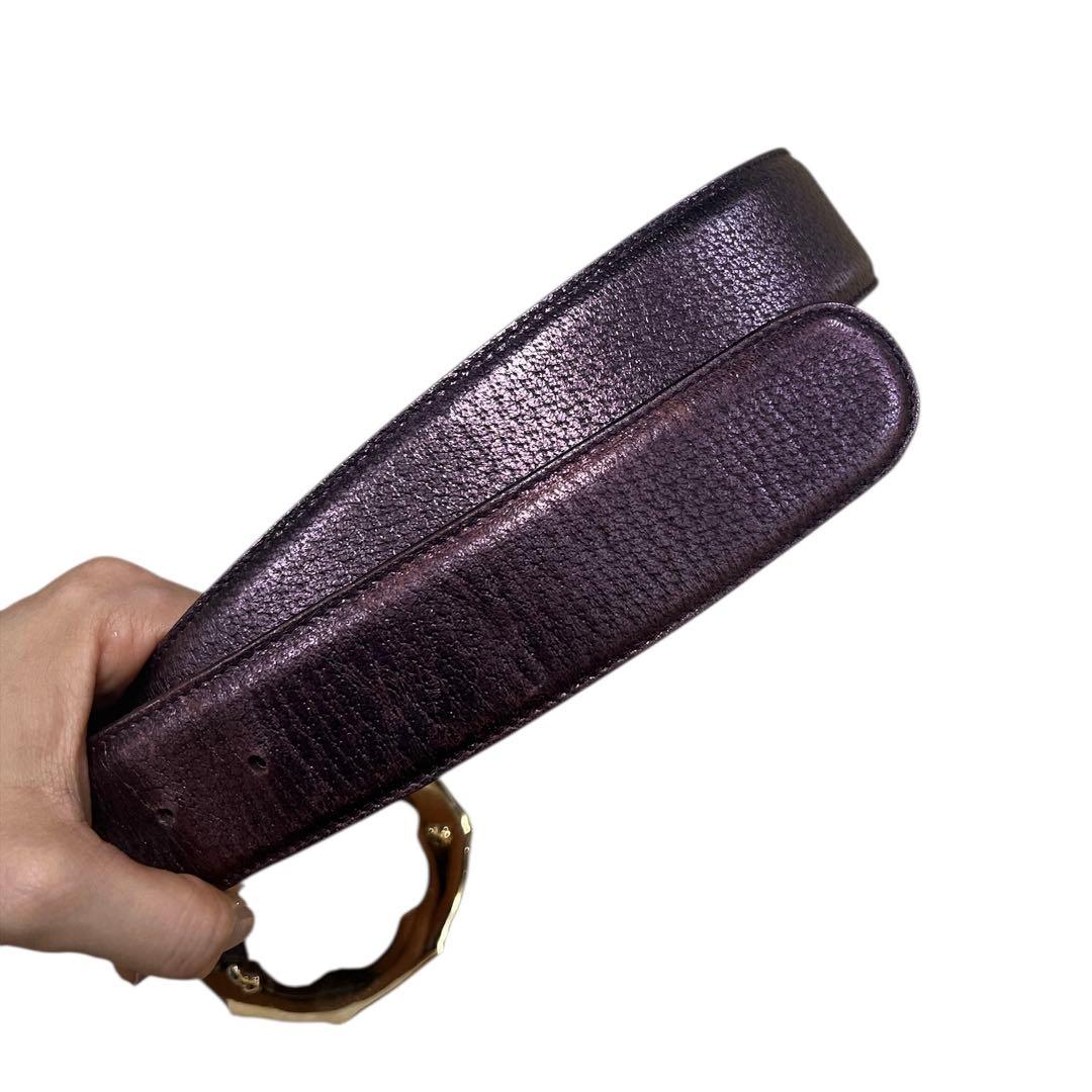 Gucci トムフォード期 バンブー レザーベルト - メルカリ