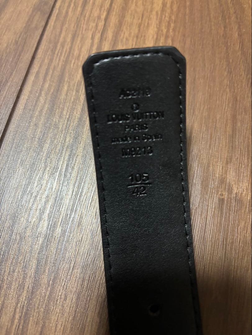 Louis Vuitton ブラック ベルト 100cm M8213 - メルカリ