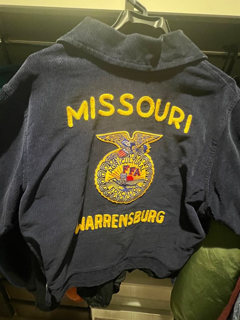 FFAコーデュロイジャケット 個人名刺繍入り　美品 FFA コーデュロイ刺繍入りジャケット 2001 ピンバッジ付き【TA021905