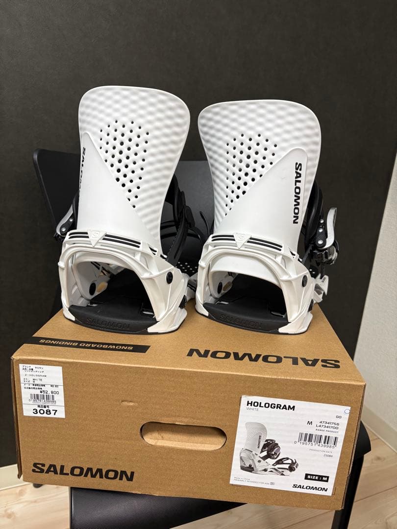 SALOMON HOLOGRAM ビンディング Mサイズ ホワイト25/26 - メルカリ