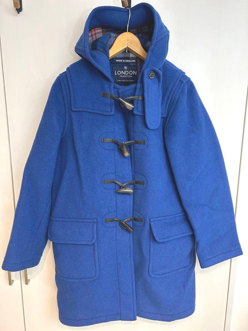 ENGLAND LONDON Traditionダッフルコート 青　42