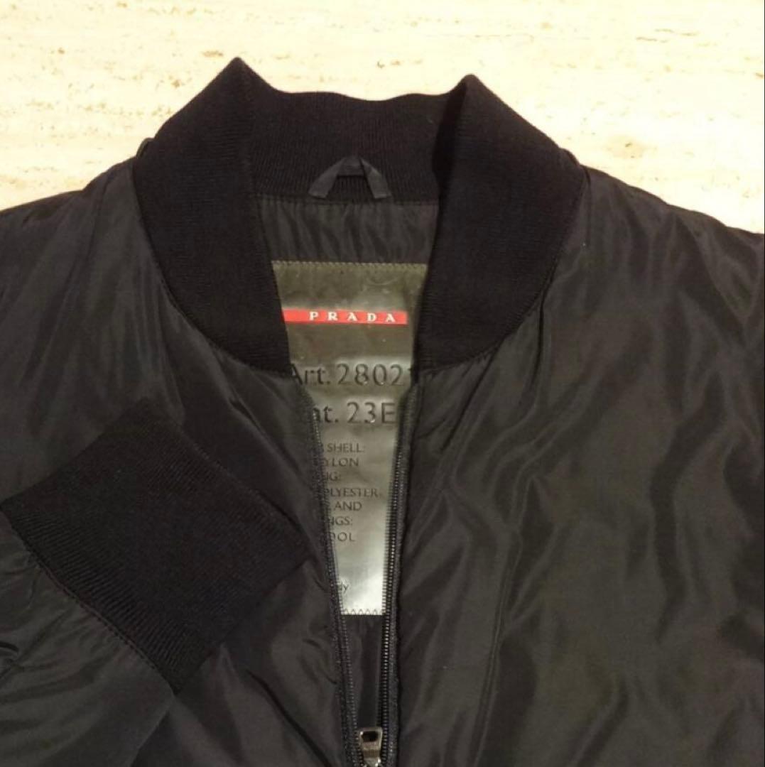 PRADASPORTナイロンジャケット中綿ダウンイタリア製プラダアウター黒40