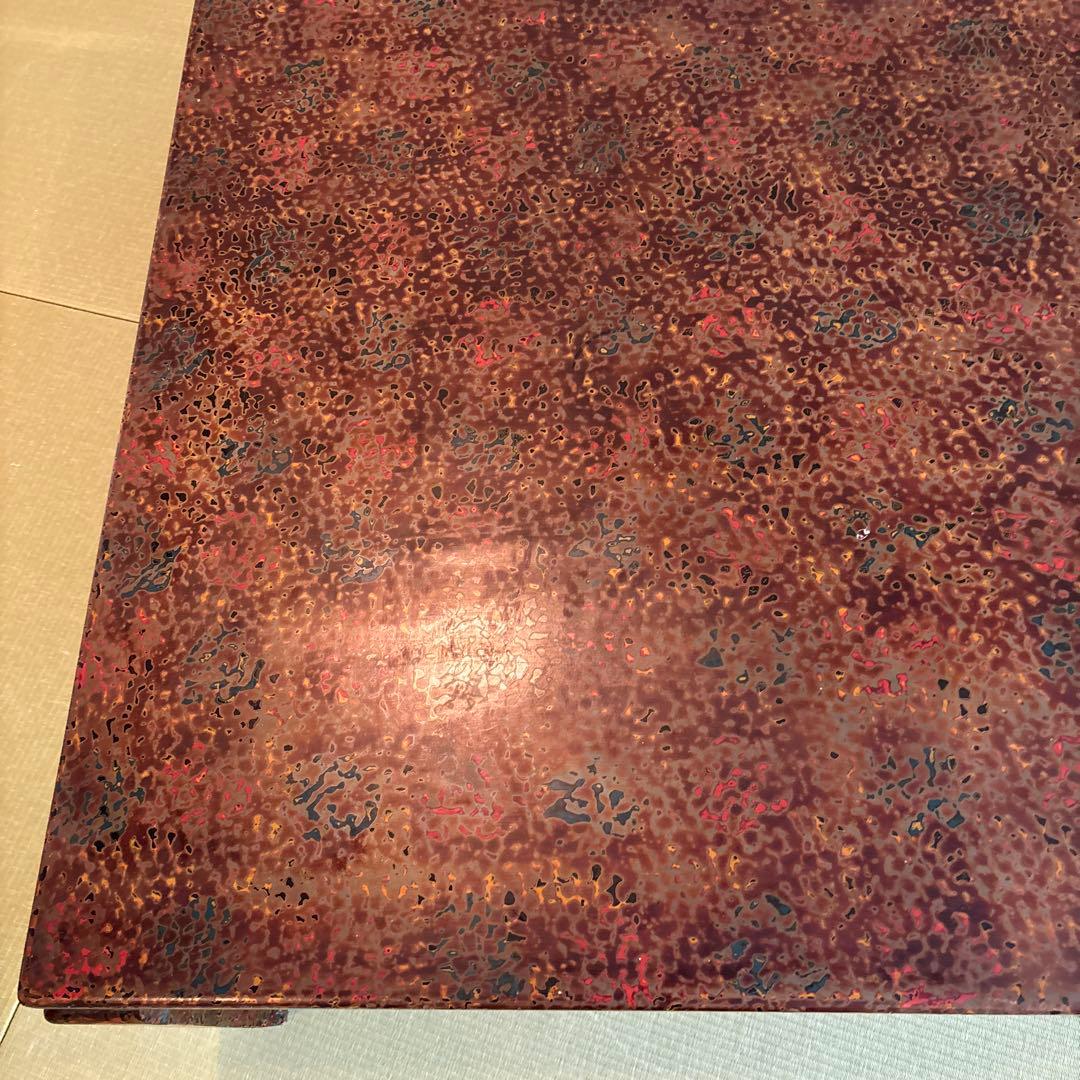 津軽塗 テーブル 座卓 伝統工芸品 漆塗り 別途脚部発送の為脚分だけ