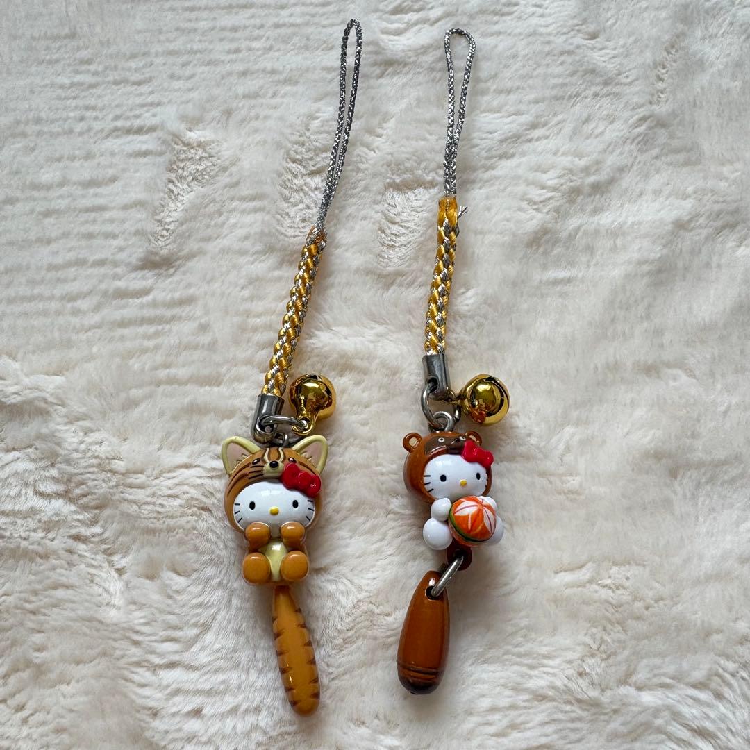 ご当地キティ 根付け 長崎対馬ヤマネコ 熊本せんば山たぬき - メルカリ