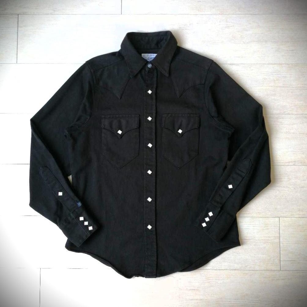 USA製】ロックマウント ウェスタンシャツ ブラック SMサイズ相当 極美