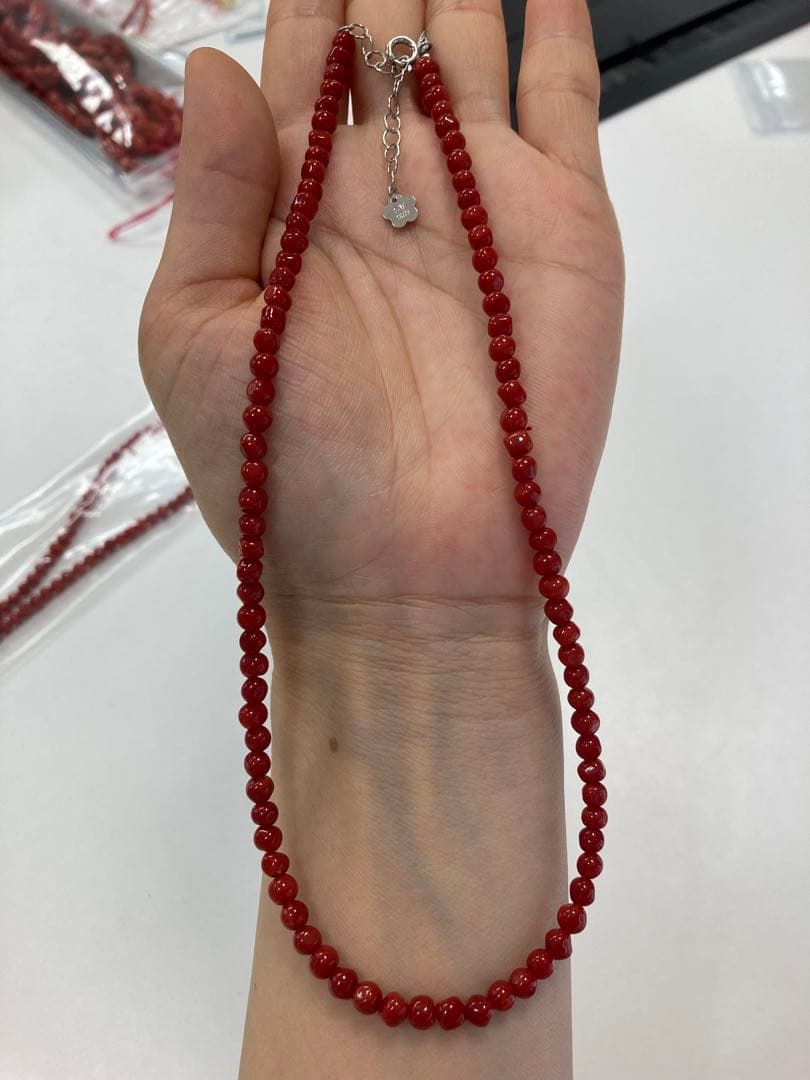天然珊瑚 一級品 ネックレス
