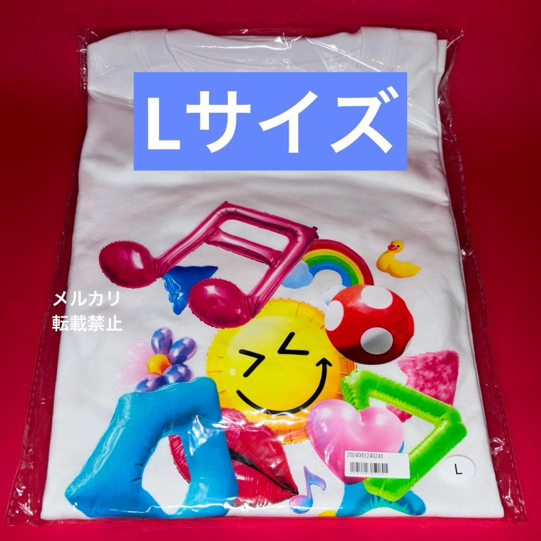 【Lサイズ】ツアーTシャツ 白 「SMILE POP!」 グッズ