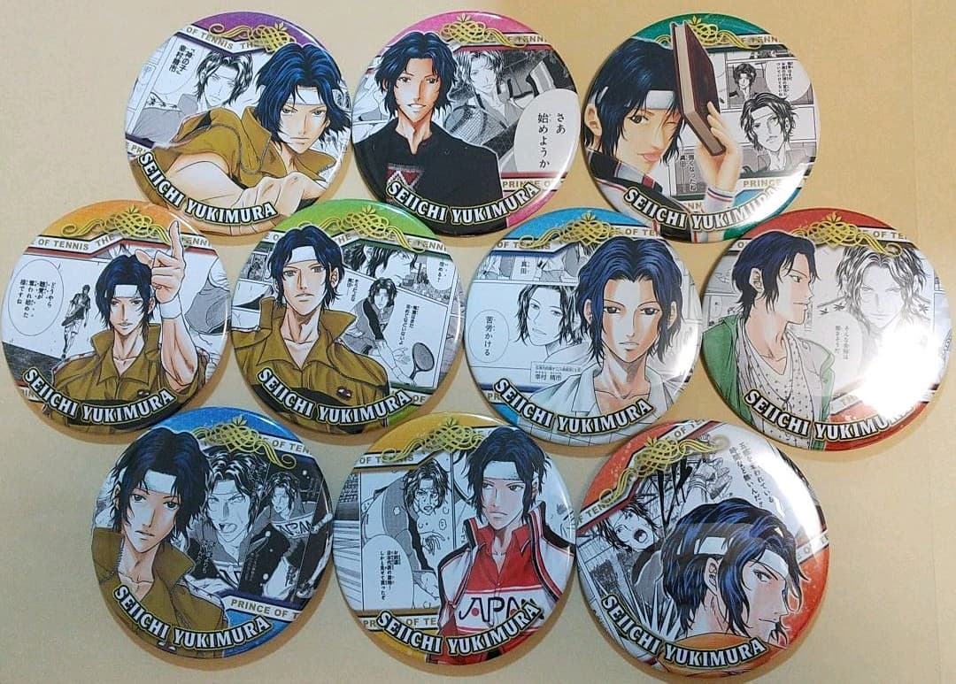 テニスの王子様 大原画展 HEROS 缶バッジ 幸村精市 全種セットテニス