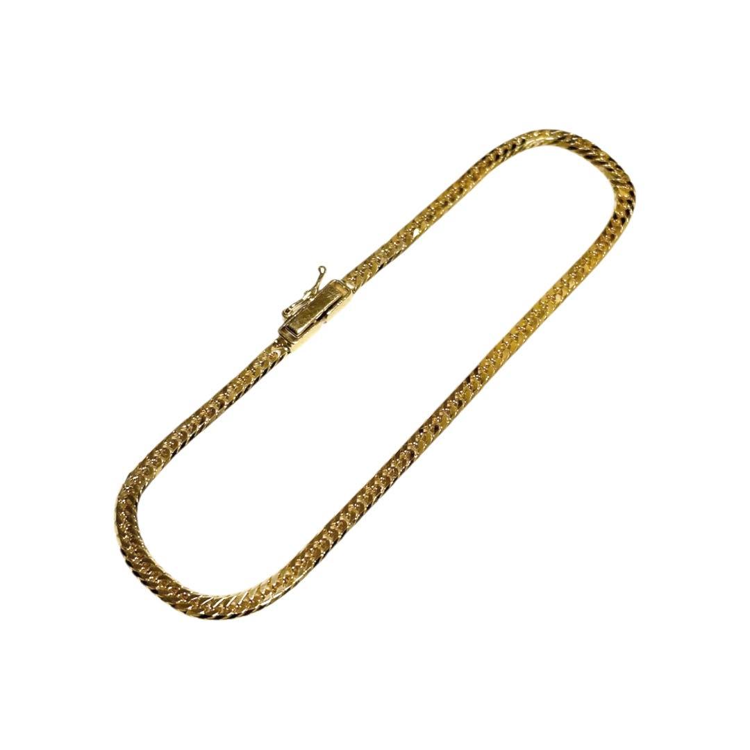 美品 K18 キヘイ 喜平 ブレスレット 6面 ダブル 5.0g 18金 750