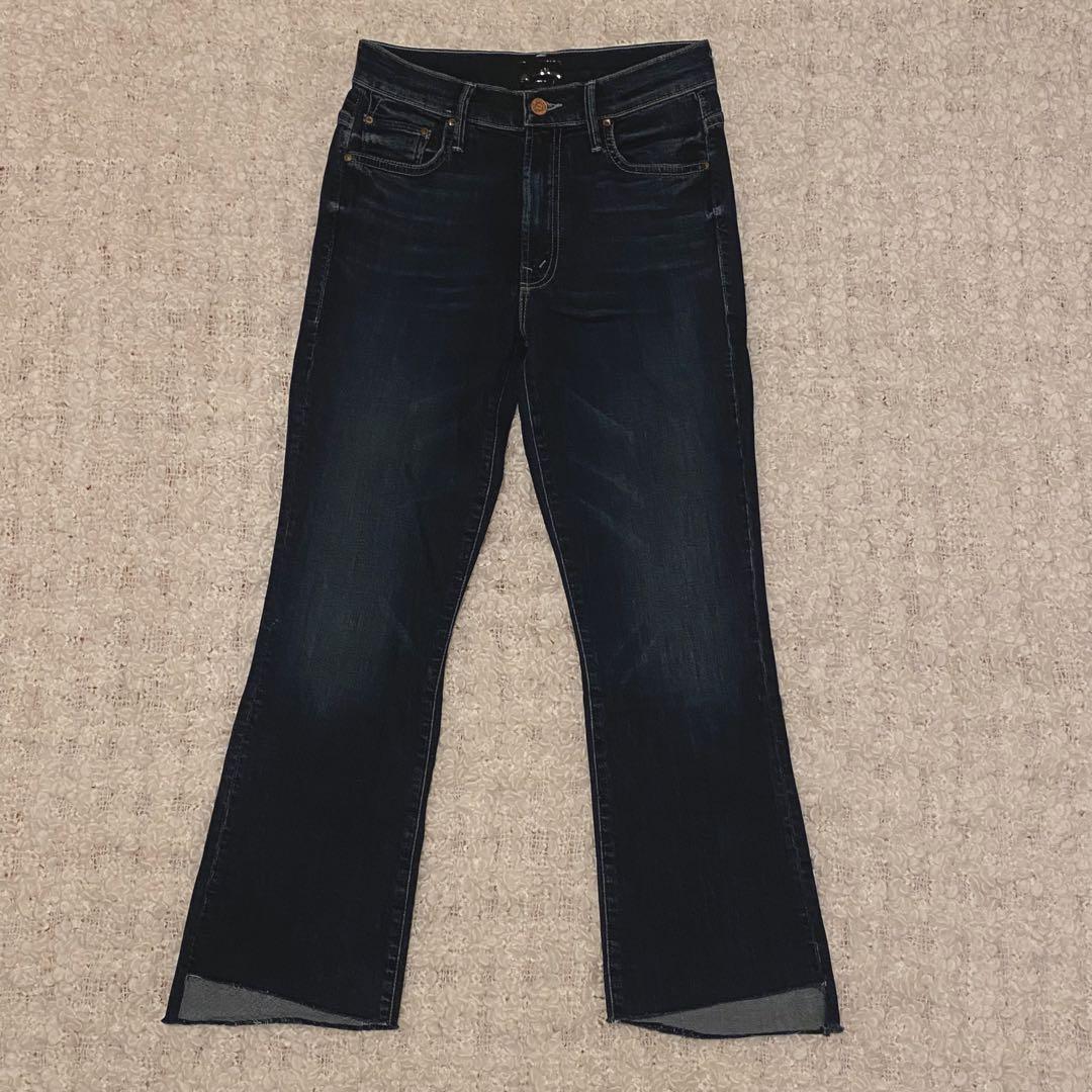 【未着用美品】 MOTHER INSIDER CROP STEP FRAYデニム