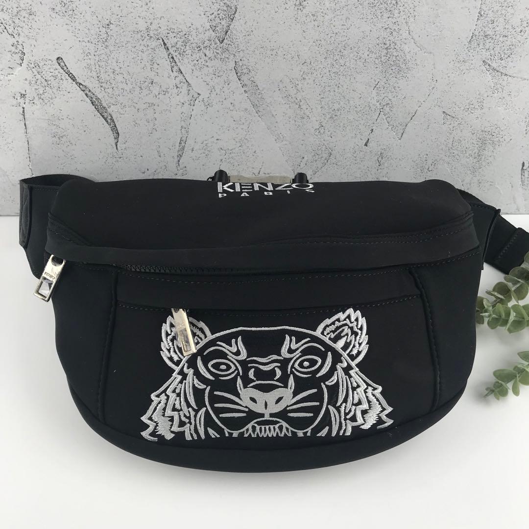 新品未使用 KENZO ボディーバッグ 立体刺繍 虎 ホワイト - メルカリ