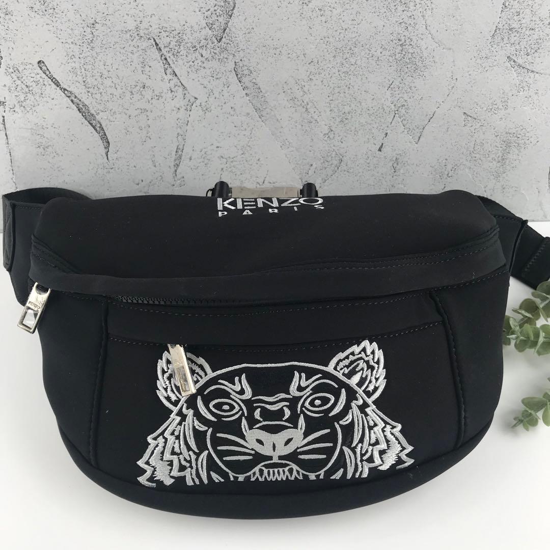 新品未使用 KENZO ボディーバッグ 立体刺繍 虎 ホワイト - メルカリ