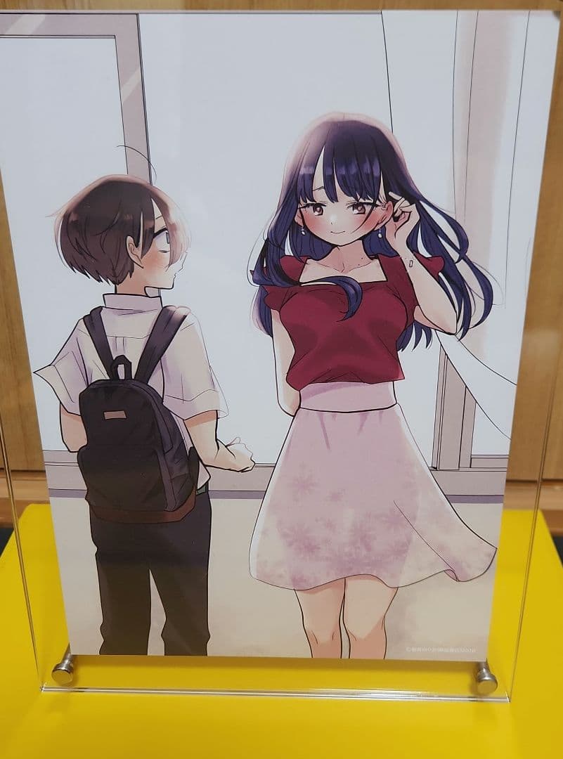 僕の心のヤバイやつ アクリル額装入り複製原画　山田杏奈　市川京太郎アニメイト限定