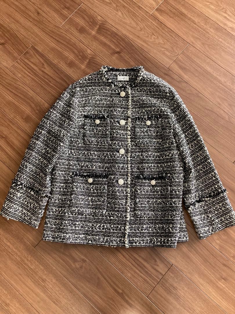 IENA Monotone Tweed ツイードジャケット