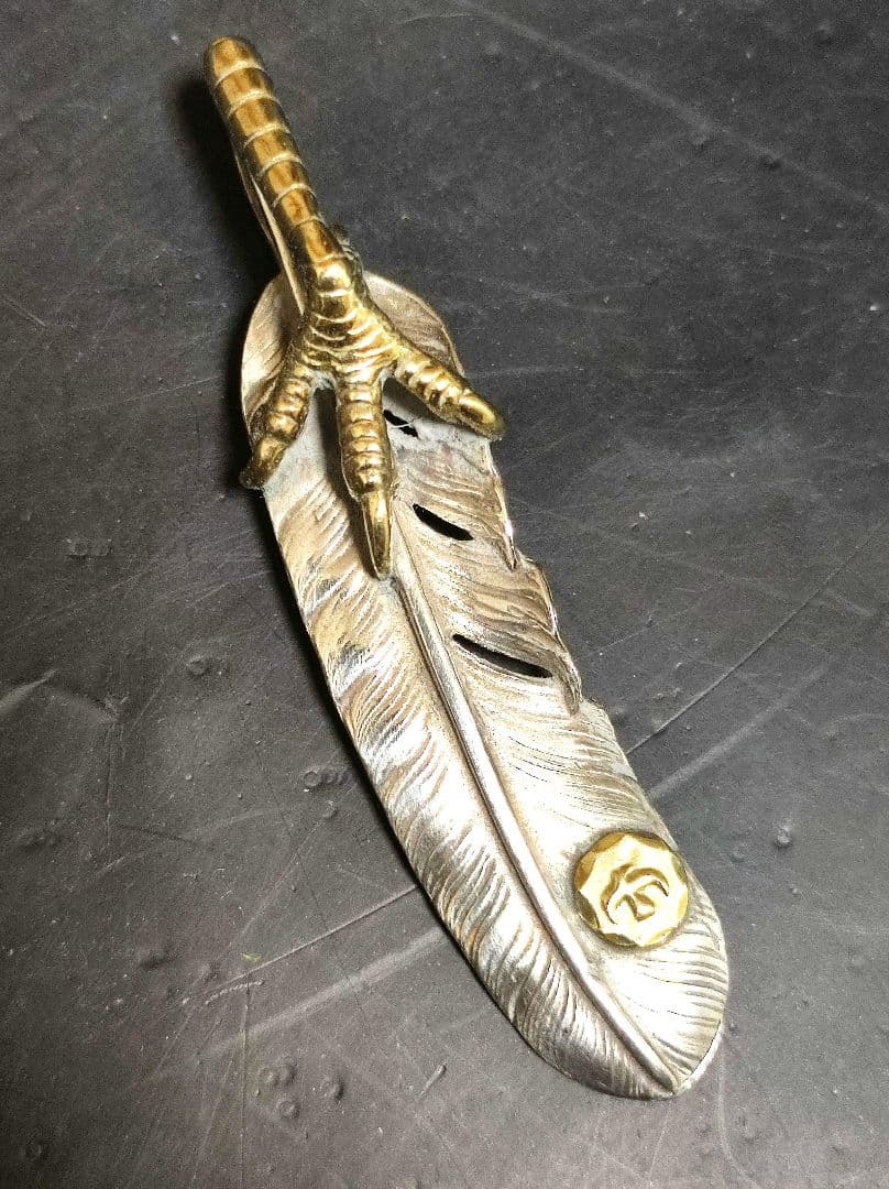 ゴローズgoro's金爪＆タタキメタル付き特大フェザー