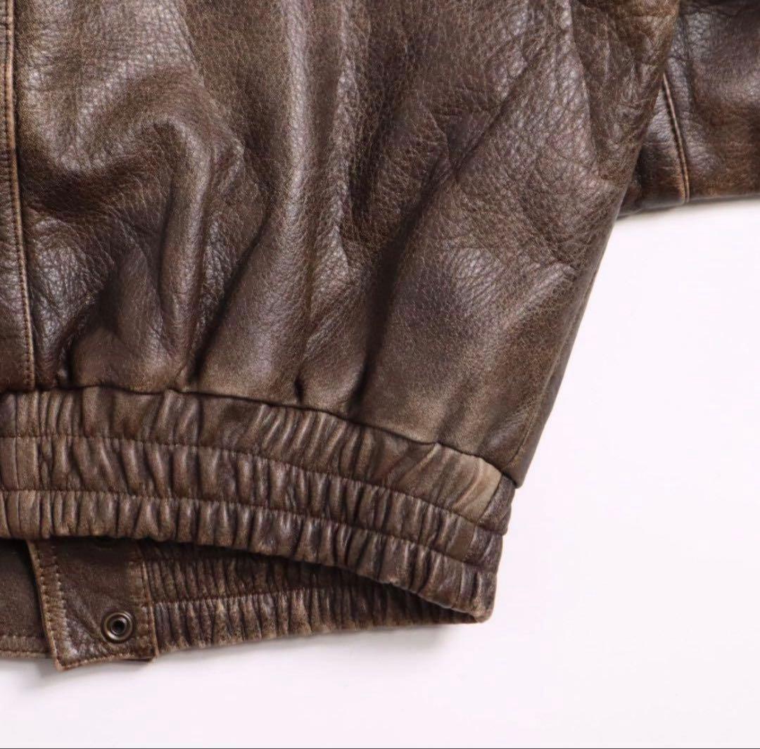 Vintage 80s 90s A2 G1 スタンドカラー レザージャケット - メルカリ