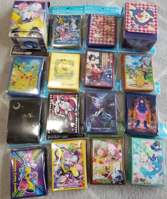 ポケモンカード デッキシールド・デッキケース 16個セット