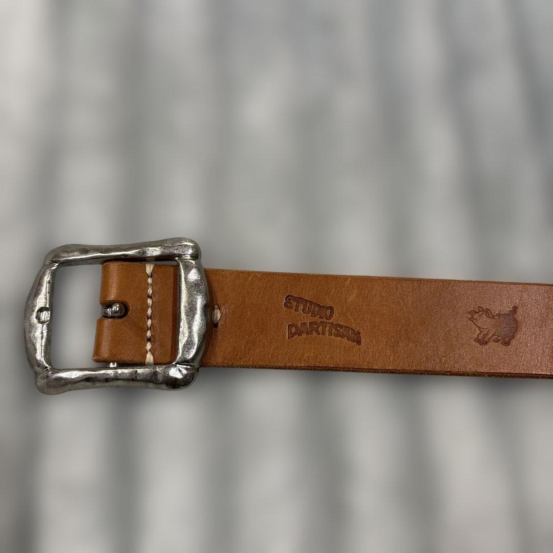 ステュディオダルチザン　Ｌサイズ レザーベルト ブラウン