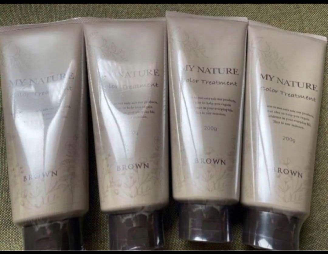 マイナチュレ オールインワンカラートリートメント ブラウン 200g ×4本