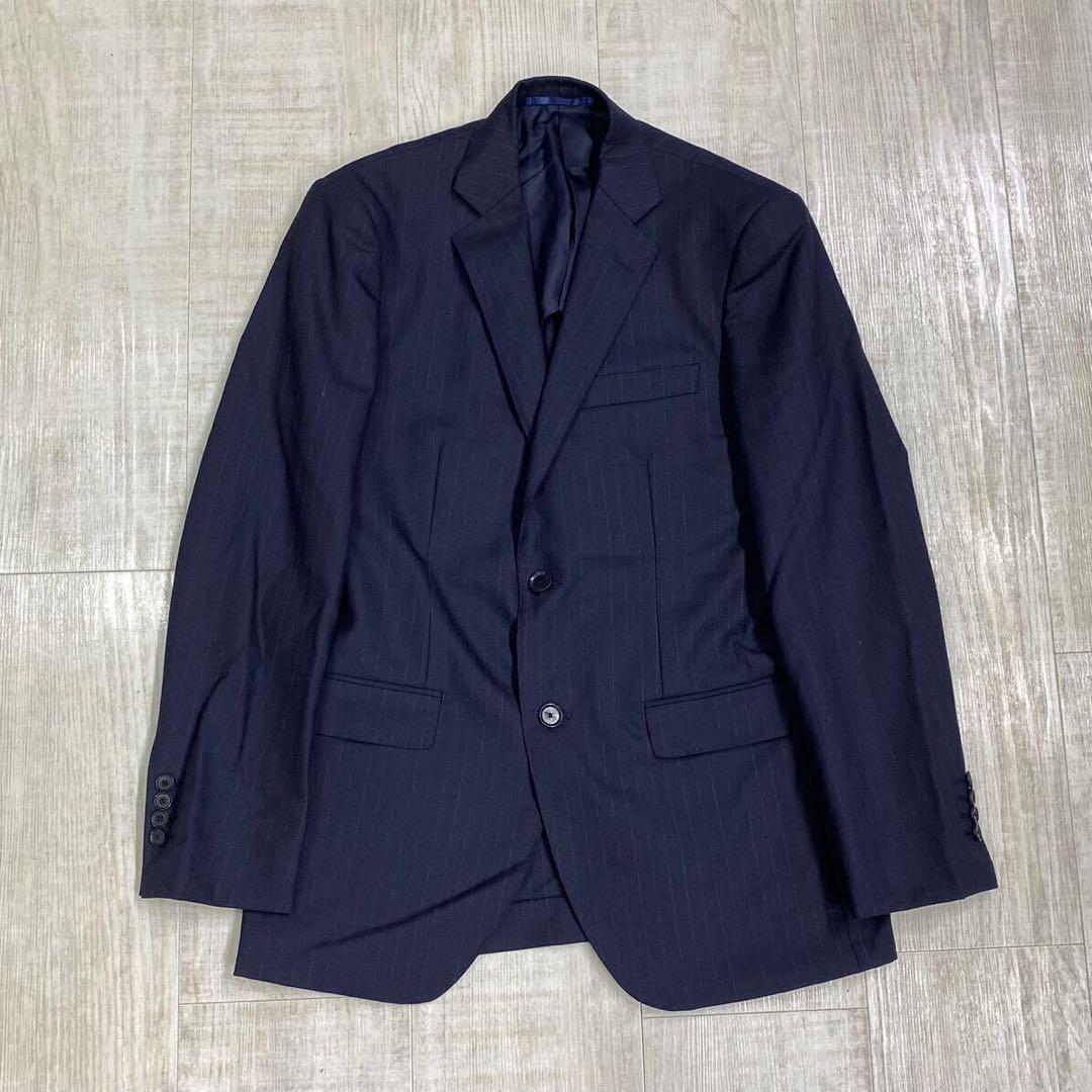 TOMORROWLAND BLUE WORK ストライプ スーツ セット 46 - メルカリ