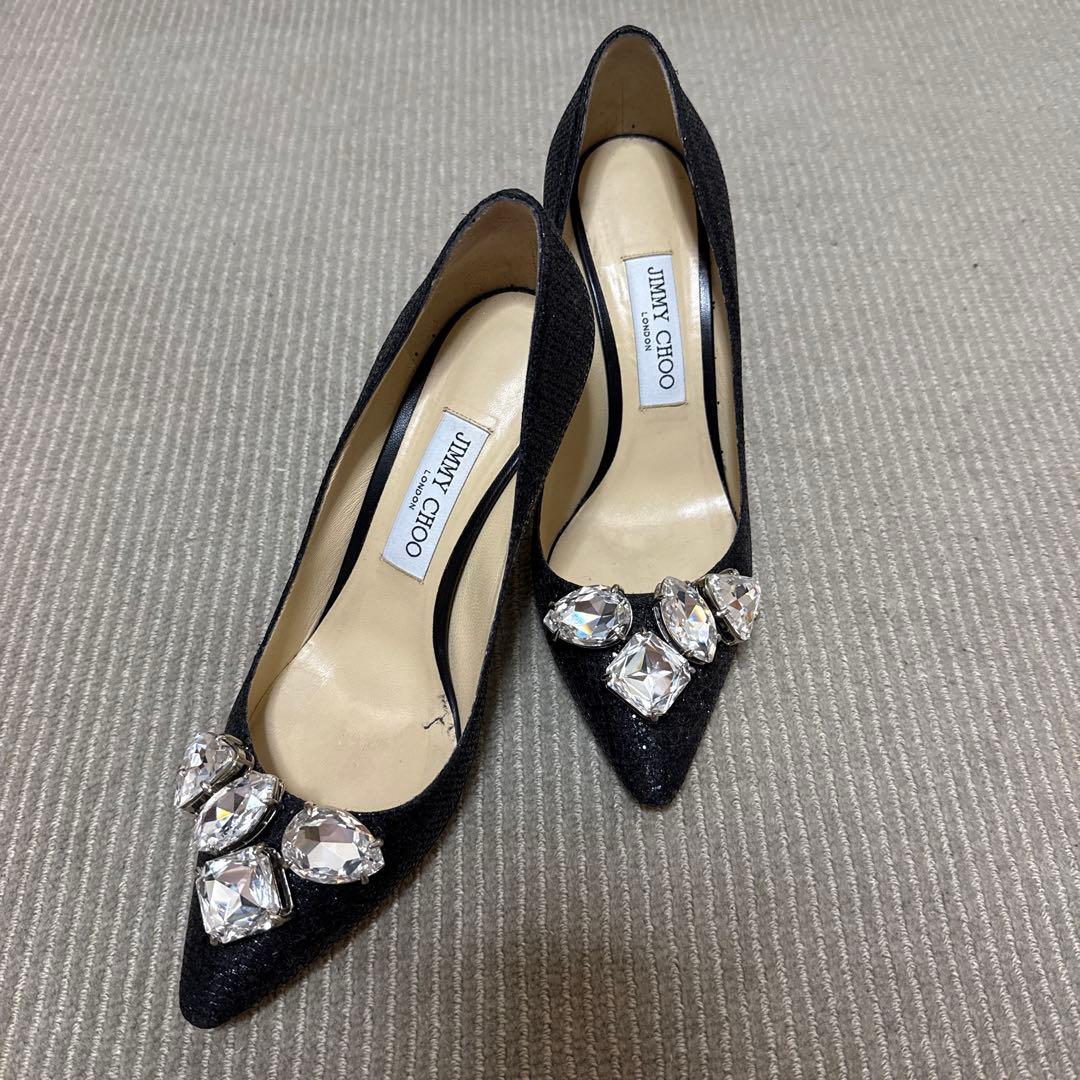 JIMMY CHOO ブラック ハイヒール パンプス