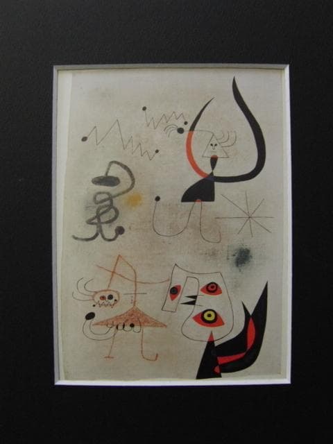 ジョアン・ミロ【夜の人物と鳥】 高級画集画、状態良好 - メルカリ