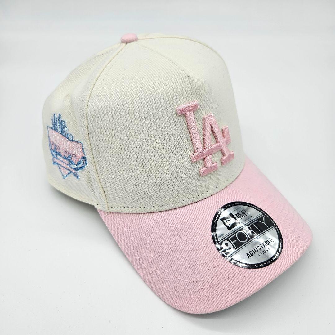 白 ピンク ホワイト ドジャース ニューエラ キャップ LA 限定 US NEW ERA ニューエラ キャップ LAドジャース 海外限定 レディース (New