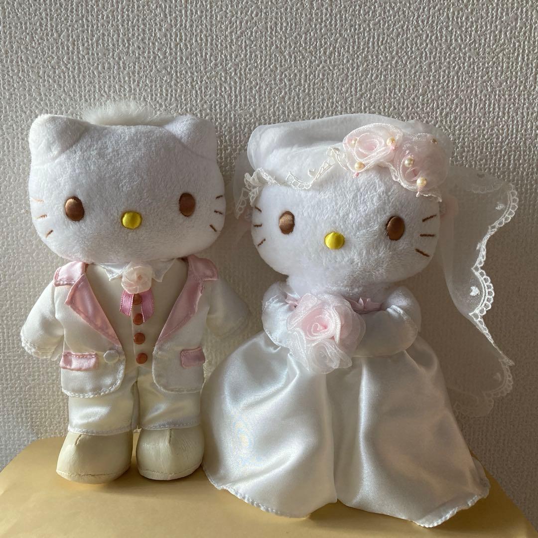 【ダニエル＆ハローキティ】サンリオ ウェディングペアドール　希少品