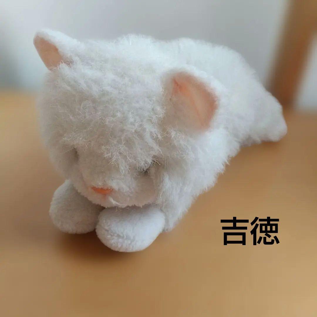 激レア！ビンテージ 日本製 吉徳 昭和レトロ 白猫 ぬいぐるみ