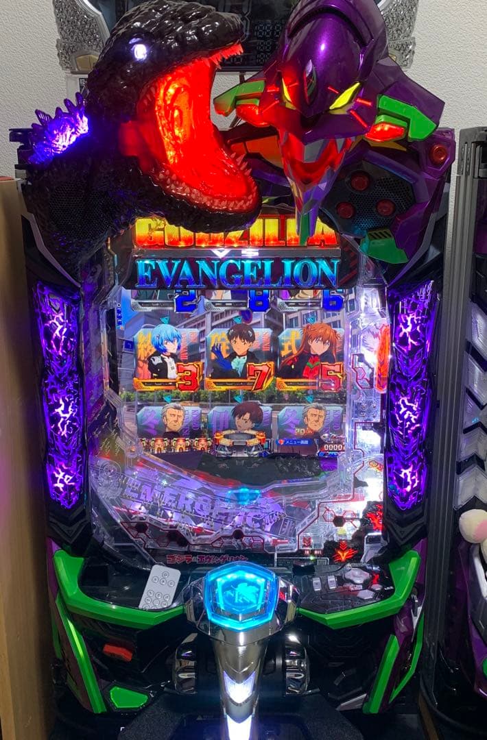 実機 ビスティ Ｐゴジラ対エヴァンゲリオン２Ｒ★ワイヤレスコントローラー付★