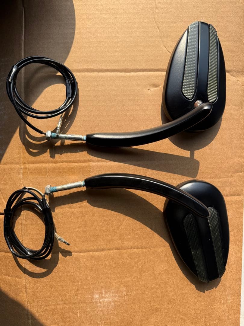 ランニングライト&ターンシグナル付きミラー サテンブラック 品番