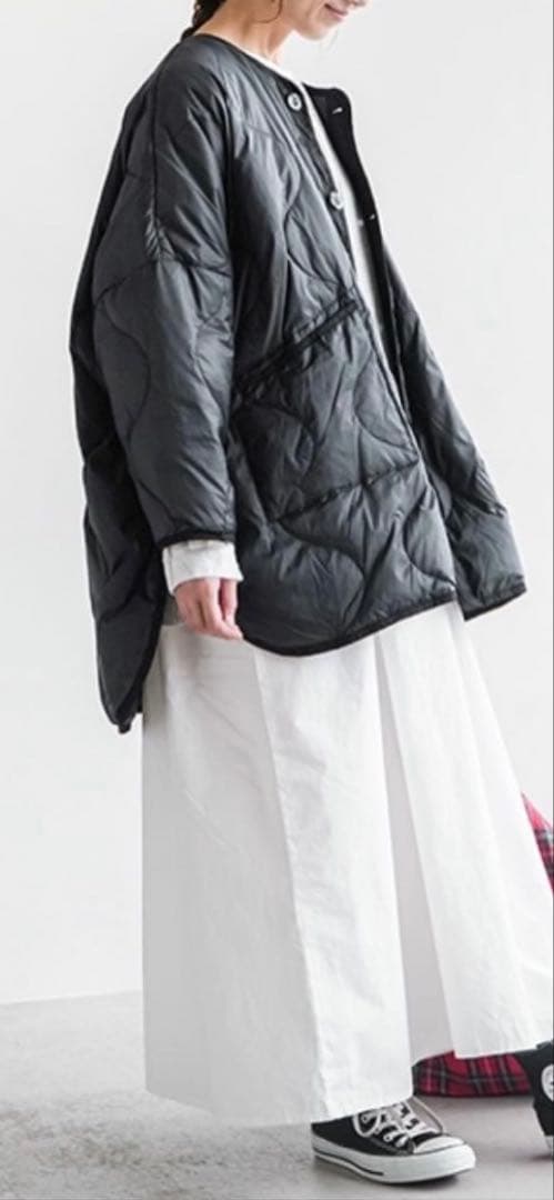 ソラモナポッシェ ライナーキルトジャケット ダウンジャケット ミリタリーグリーン