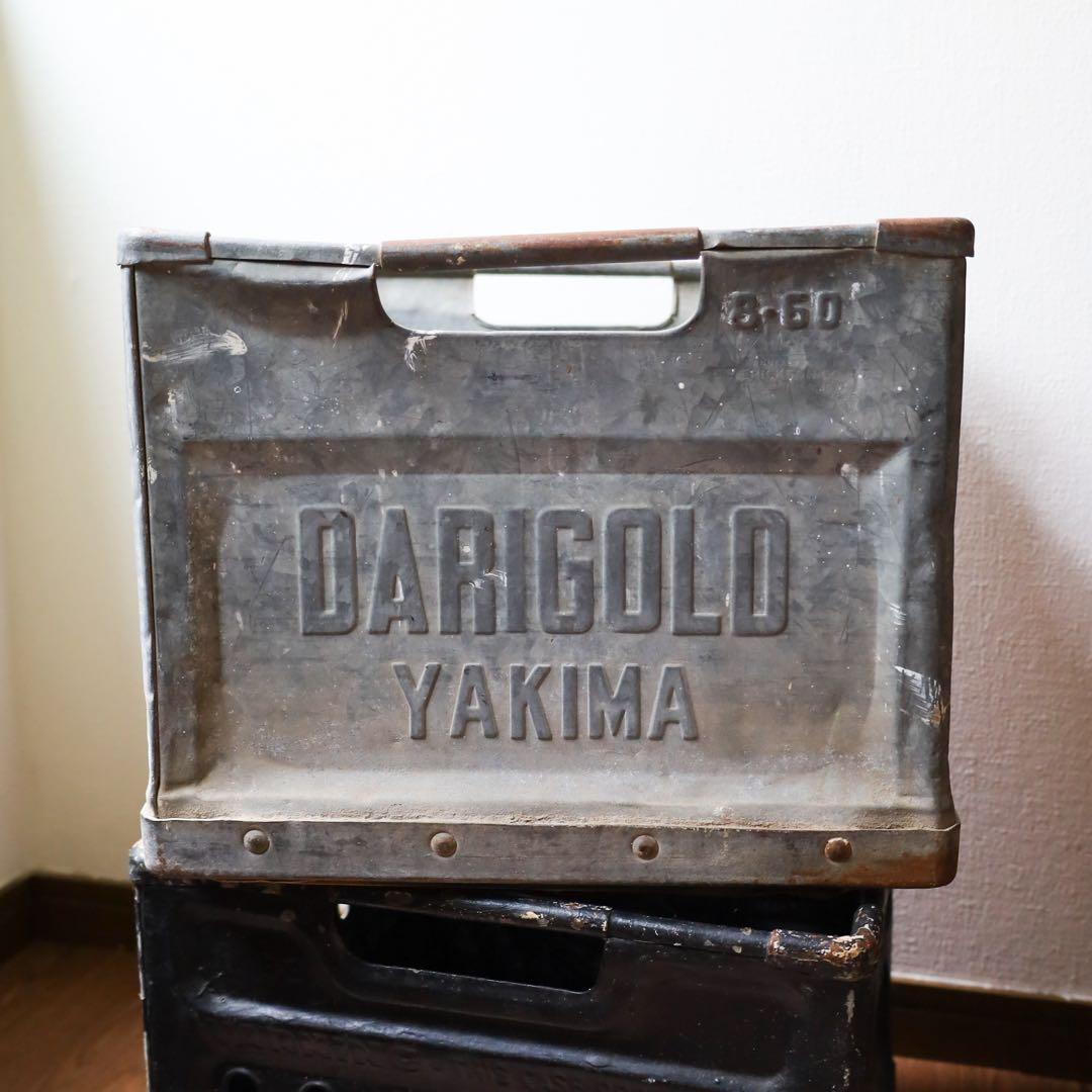 60s ミルククレート メタルボックス 運搬箱 ヴィンテージ アンティーク アメリカ 1960年代 ヴィンテージ 運搬箱 木箱 Milk Crate ミルク