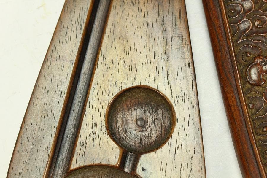 中国美術 花梨 刻 雲蝙蝠紋 秤 測り具(K-A911) - メルカリ