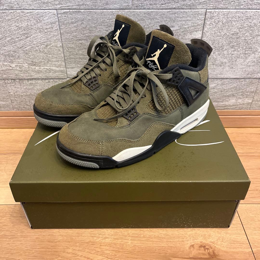 と*と様 【300円スタート】Air Jordan 4 オリーブ