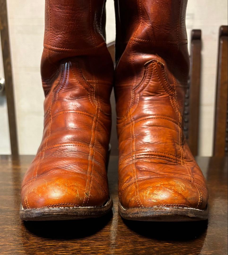 ヴィンテージ Adams アダムス ウエスタンブーツ 8 - メルカリ