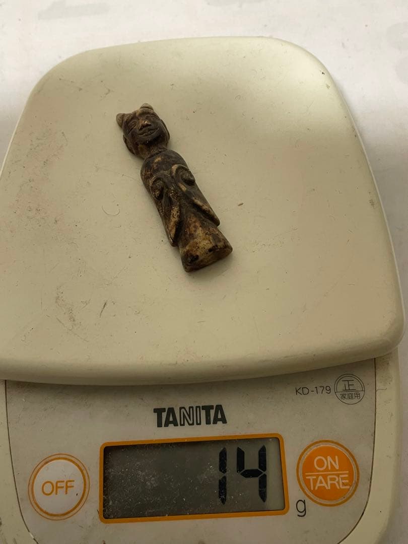 玉石彫刻 時代人形 提げ物 根付 アンティーク