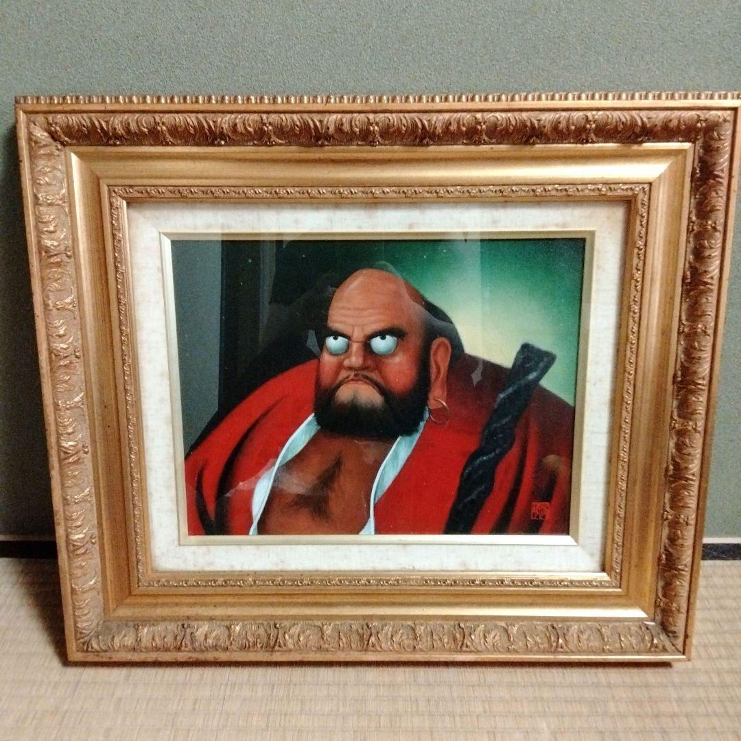 達磨大師　馬堀遠州　油彩