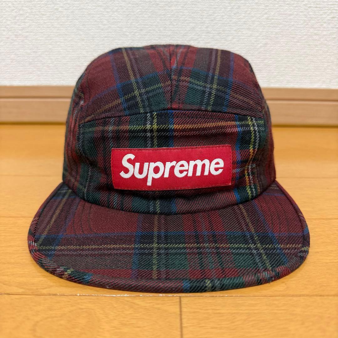 Supreme Plaid Camp Cap レッド 16aw Supreme Lochcarron Camp Cap Red Plaid – BASEMENT_HK
