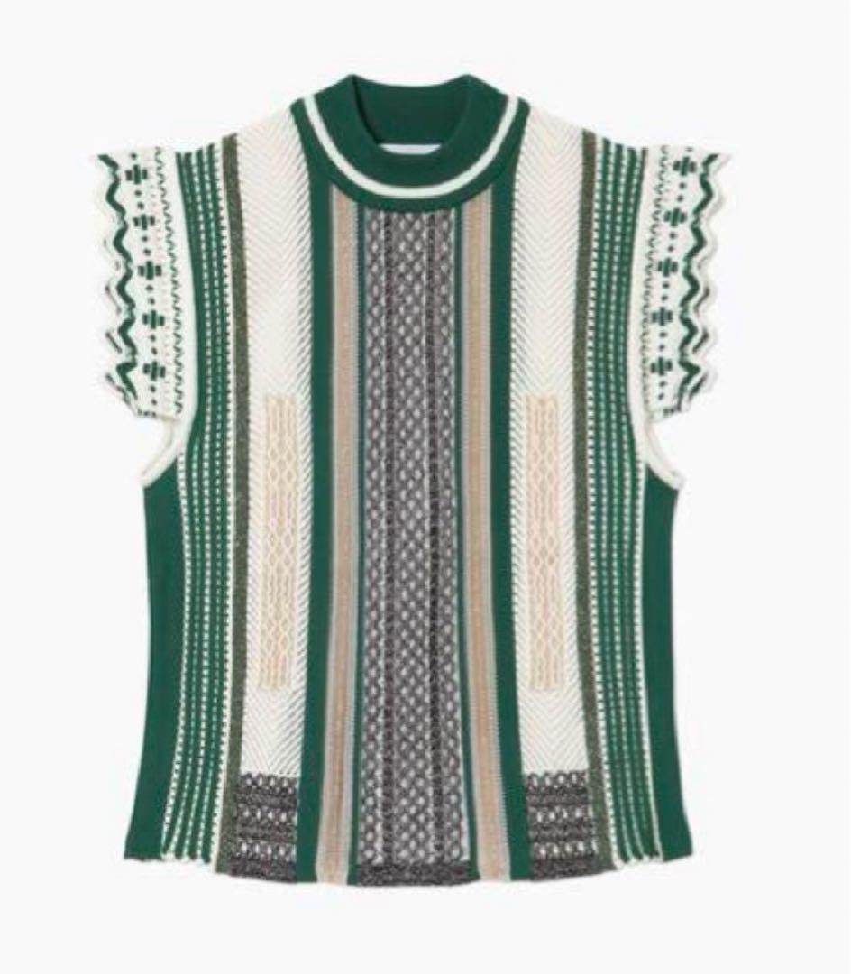 【タグ付き美品】　mame ニットベスト